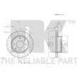 NK 204413 - Jeu de 2 disques de frein avant