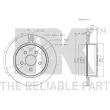 NK 2045106 - Jeu de 2 disques de frein arrière