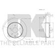 NK 2045114 - Jeu de 2 disques de frein arrière
