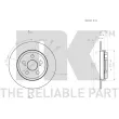 NK 2045133 - Jeu de 2 disques de frein arrière