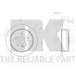 NK 2045160 - Jeu de 2 disques de frein arrière