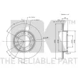 NK 204524 - Jeu de 2 disques de frein avant