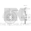 NK 204525 - Jeu de 2 disques de frein avant