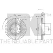 NK 204580 - Jeu de 2 disques de frein avant