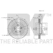NK 204590 - Jeu de 2 disques de frein avant
