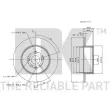 NK 204594 - Jeu de 2 disques de frein arrière