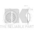 NK 2047160 - Jeu de 2 disques de frein arrière