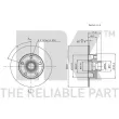NK 204736 - Jeu de 2 disques de frein arrière