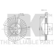 NK 204760 - Jeu de 2 disques de frein avant