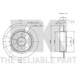 NK 204827 - Jeu de 2 disques de frein arrière