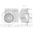 NK 204854 - Jeu de 2 disques de frein arrière