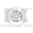 Jeu de 2 disques de frein avant NK [205102]