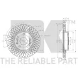 NK 205231 - Jeu de 2 disques de frein avant
