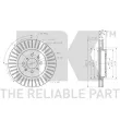 NK 205236 - Jeu de 2 disques de frein avant