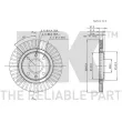 NK 209915 - Jeu de 2 disques de frein avant
