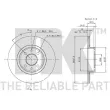 NK 209932 - Jeu de 2 disques de frein avant