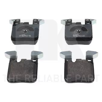 Jeu de 4 plaquettes de frein arrière NK OEM 34216876422
