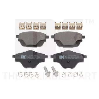 Jeu de 4 plaquettes de frein arrière NK OEM 1647874380