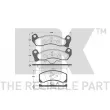 Jeu de 4 plaquettes de frein avant NK [222523]