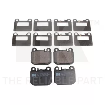 Jeu de 4 plaquettes de frein arrière NK OEM A1634201120