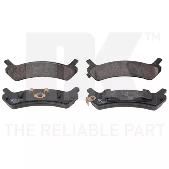 Jeu de 4 plaquettes de frein arrière NK 223402
