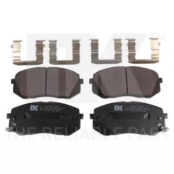 Jeu de 4 plaquettes de frein avant NK OEM 581011DA00