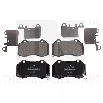 Jeu de 4 plaquettes de frein avant NK OEM 95515503