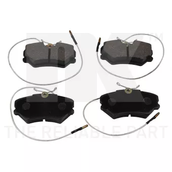 Jeu de 4 plaquettes de frein avant NK OEM 425093