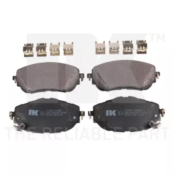 Jeu de 4 plaquettes de frein avant NK OEM 0446502390