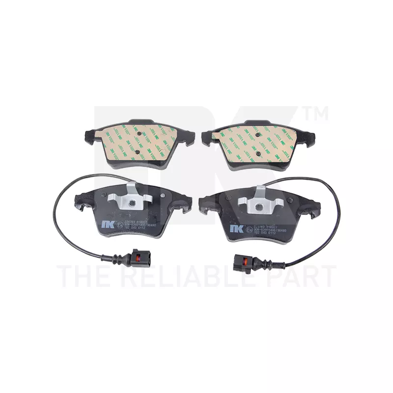 Jeu de 4 plaquettes de frein avant NK 224783 - Visuel 1