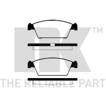 Jeu de 4 plaquettes de frein avant NK OEM 5521050E20