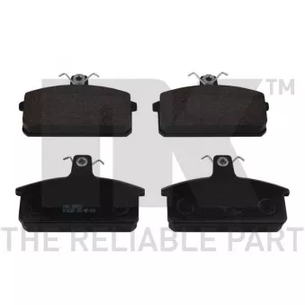 Jeu de 4 plaquettes de frein avant NK OEM 00000A00154
