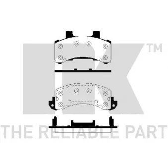 NK 229202 - Jeu de 4 plaquettes de frein avant