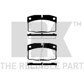 Jeu de 4 plaquettes de frein avant NK OEM 12321444 Jeu de 4 plaquettes de frein avant NK OEM 12321444