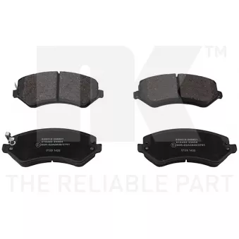 Jeu de 4 plaquettes de frein avant NK OEM 5019987AA