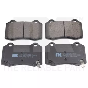 Jeu de 4 plaquettes de frein arrière NK OEM 68003610AB