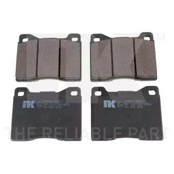 Jeu de 4 plaquettes de frein avant NK OEM 134848