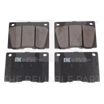 Jeu de 4 plaquettes de frein avant NK OEM C39136
