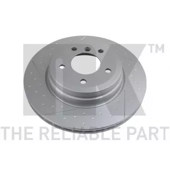 Jeu de 2 disques de frein arrière NK OEM 34216795755