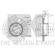 NK 311519 - Jeu de 2 disques de frein avant