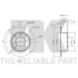 NK 311920 - Jeu de 2 disques de frein arrière