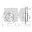 NK 312229 - Jeu de 2 disques de frein arrière