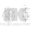 NK 312253 - Jeu de 2 disques de frein arrière