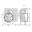 NK 312261 - Jeu de 2 disques de frein arrière