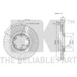 NK 312262 - Jeu de 2 disques de frein avant