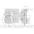 NK 312263 - Jeu de 2 disques de frein arrière