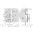 NK 312564 - Jeu de 2 disques de frein arrière