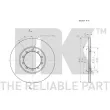 NK 312577 - Jeu de 2 disques de frein arrière