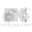 NK 312615 - Jeu de 2 disques de frein avant