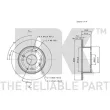 NK 312623 - Jeu de 2 disques de frein arrière